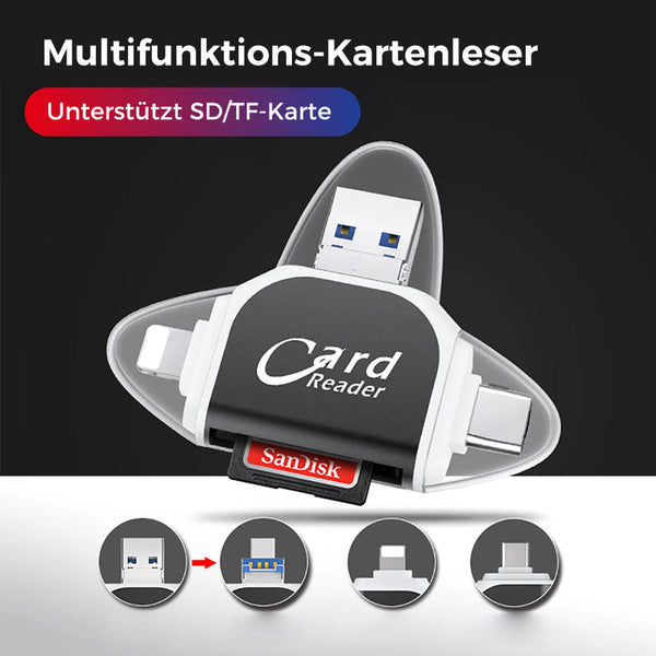 UltraStorage™ - Kartenleser mit Mehreren Anschlüssen für Schnelle Datenübertragung