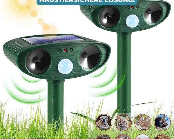 SolarSonic™ - Solarbetriebener Tierschreck mit Ultraschall