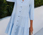 Laila™ Schönes blaues Kleid
