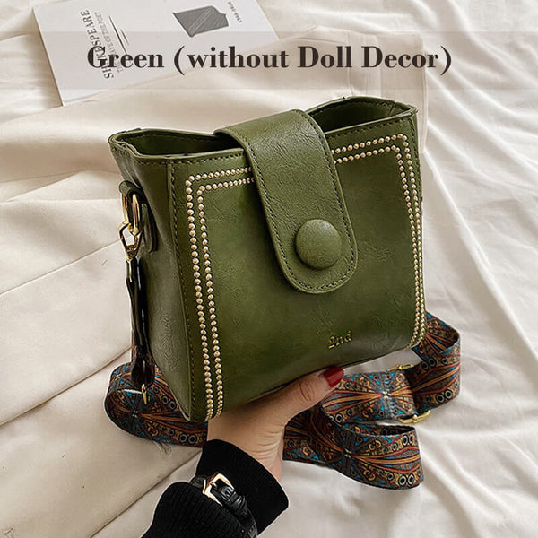 RetroCharm™ – Vintage-Mode-Tasche mit verstellbarem breiterem Schultergurt