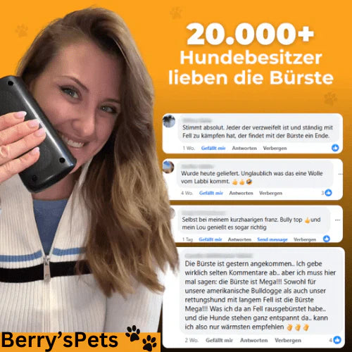 Professionelle Fellpflegebürste | Gesundes Fell & Sauberes Zuhause