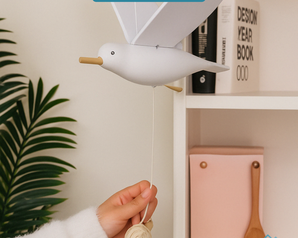 SkyGull™ – Handgeschnitzte Möwe mit flatternden Flügeln