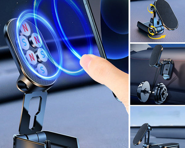 Klappbarer Autotelefonhalter aus Metall