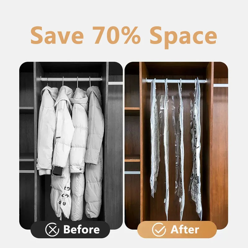 Vacuumo™ – Spare 70% Platz im Kleiderschrank!