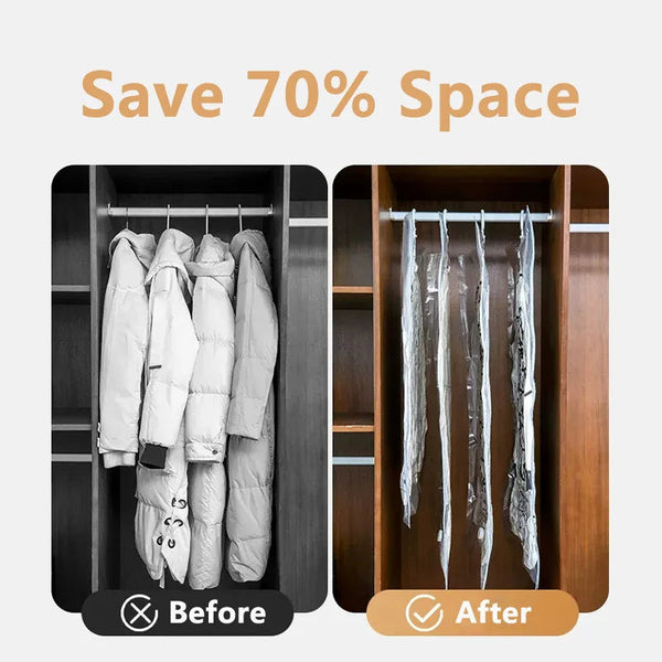 Vacuumo™ – Spare 70% Platz im Kleiderschrank!