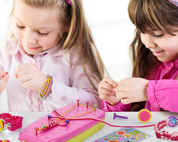 KreativKidz DIY Handstrick-Set – Fördern Sie Kreativität und Geschicklichkeit Ihrer Kinder! | 50% RABATT