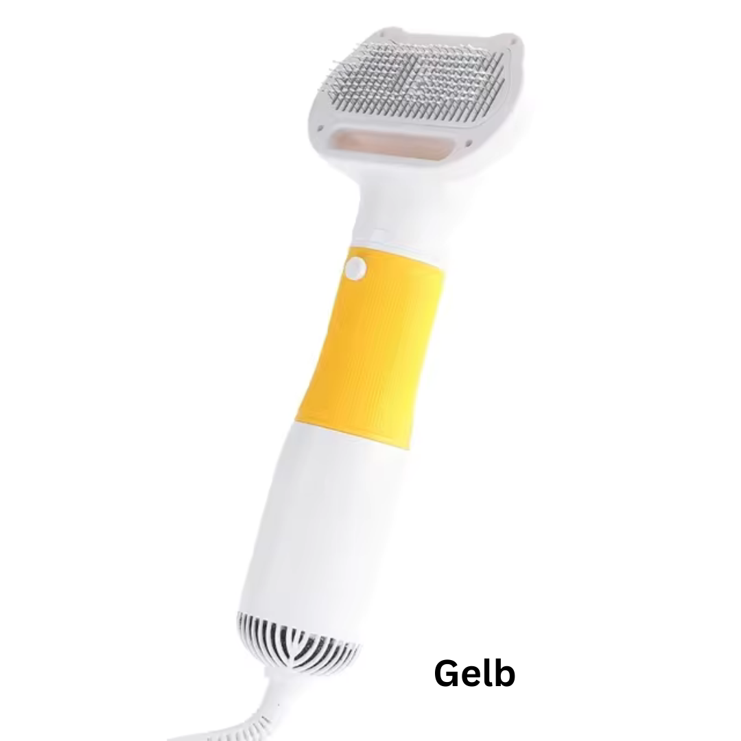 PetGroove™ | 3-in-1 Haustierhaartrockner und Pflegebürste – Schnelle und sanfte Fellpflege