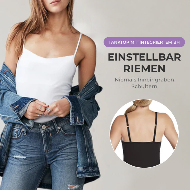 Top mit integriertem BH | Stützendes 2-in-1 Unterhemd für jeden Tag