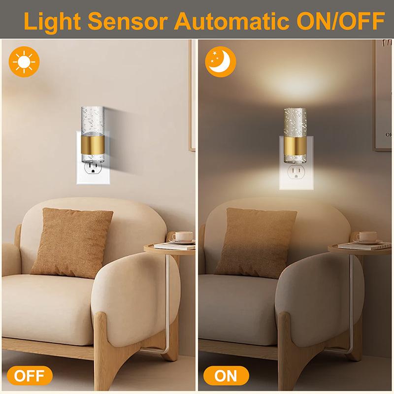 Glimora™ LED-Sensor-Nachtlicht | Automatisches Licht mit elegantem Gold-Design