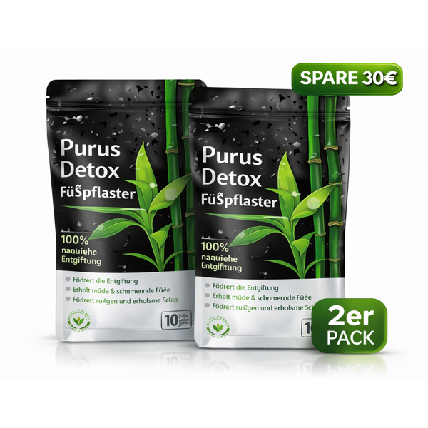 Purus Detox Fußpflaster – Sanfte Entgiftung