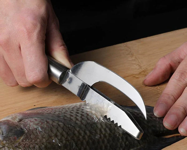 EasyScrub™ – 3-in-1 Fischschupper, Filetiermesser & Schuppenentferner