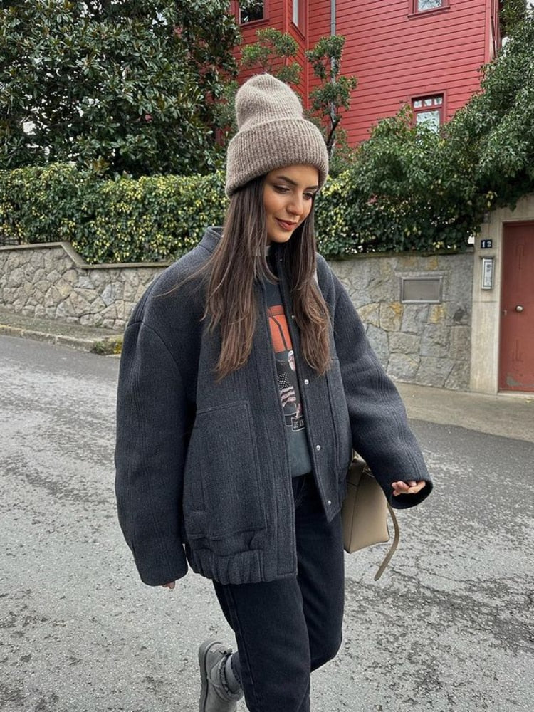 Anabel™ | Kunstpelz-Fleece-Herbstjacke