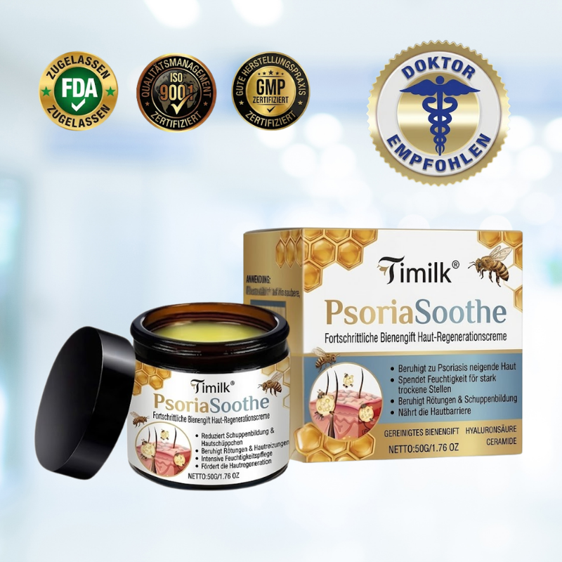 PsoriaSoothe Fortschrittliche Bienengift Haut-Regenerationscreme