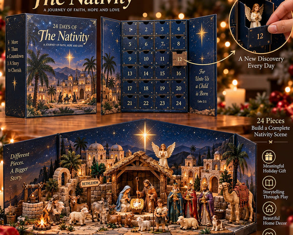 NoelTale™ Krippen-Adventskalender | 24 Tage voller Weihnachtszauber