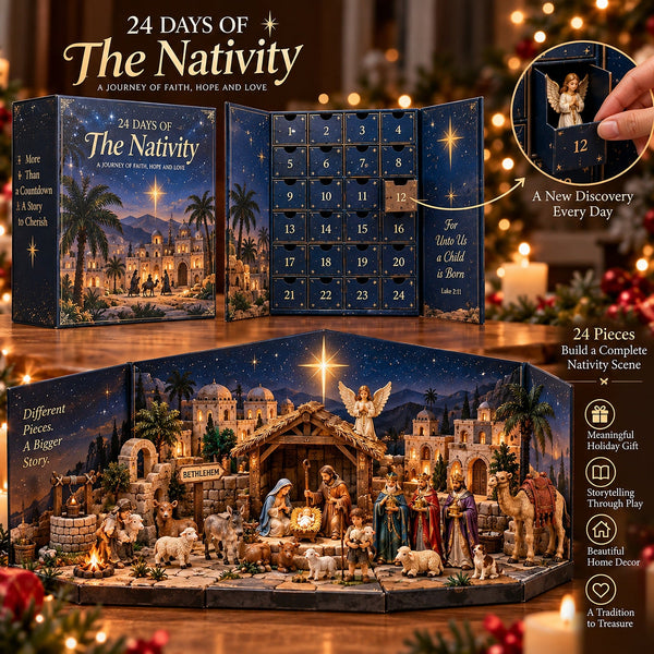 NoelTale™ Krippen-Adventskalender | 24 Tage voller Weihnachtszauber