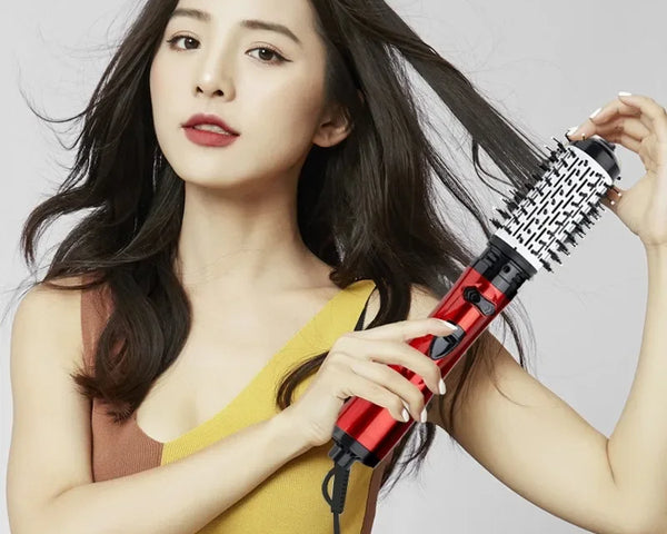 LockenUndStil™ 3-in-1-Ratschen-Hairstyler-Bürste