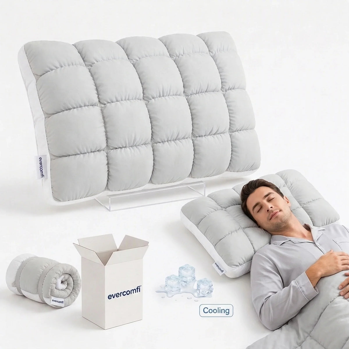 CloudMallow™ Kühlkissen | Wolkenweicher Komfort für erholsame Nächte