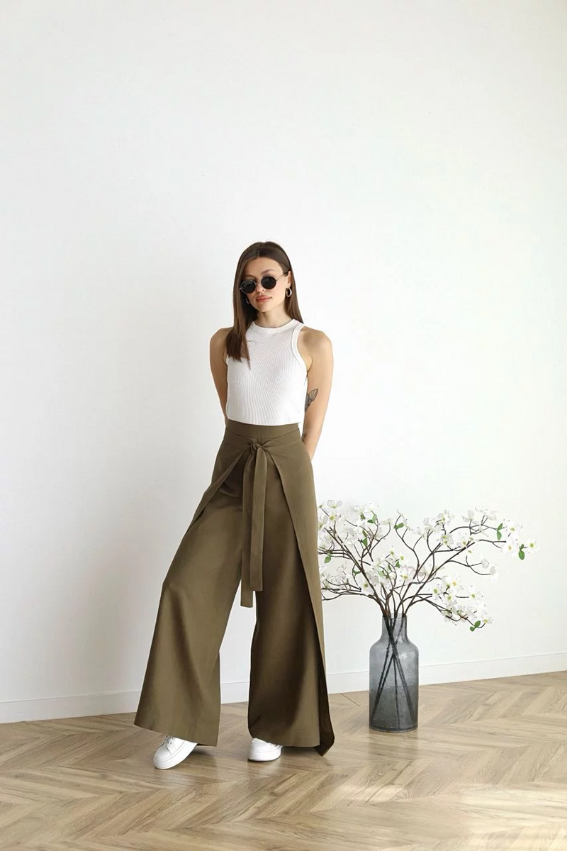 Lina™ – Weit geschnittene Leinenhose | 50% RABATT