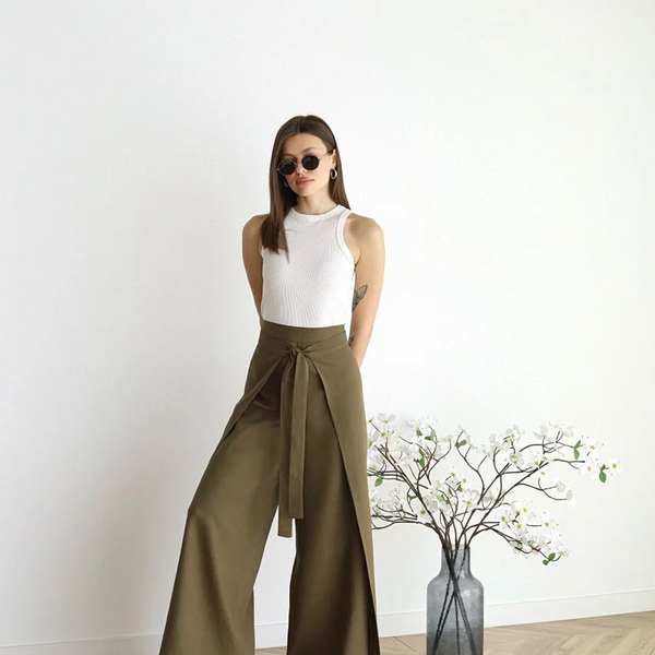 Lina™ – Weit geschnittene Leinenhose | 50% RABATT