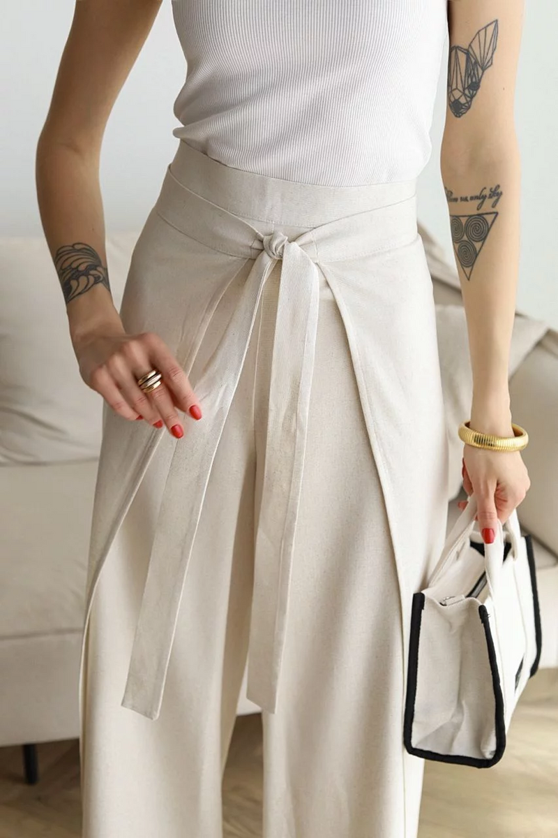 Lina™ – Weit geschnittene Leinenhose | 50% RABATT