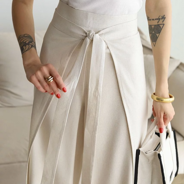 Lina™ – Weit geschnittene Leinenhose | 50% RABATT