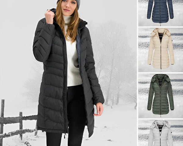 Bonnie™ Daunenjacke mit Kapuze und Reißverschluss