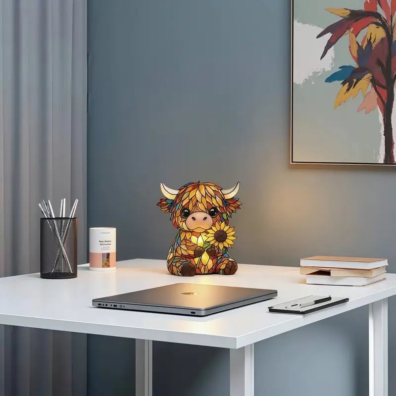 CowLuma™ | Highland-Cow LED-Nachtlicht – Warmes Licht, gemütliche Atmosphäre & verspielte Raumdeko