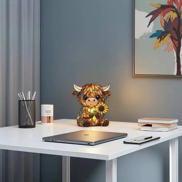 CowLuma™ | Highland-Cow LED-Nachtlicht – Warmes Licht, gemütliche Atmosphäre & verspielte Raumdeko