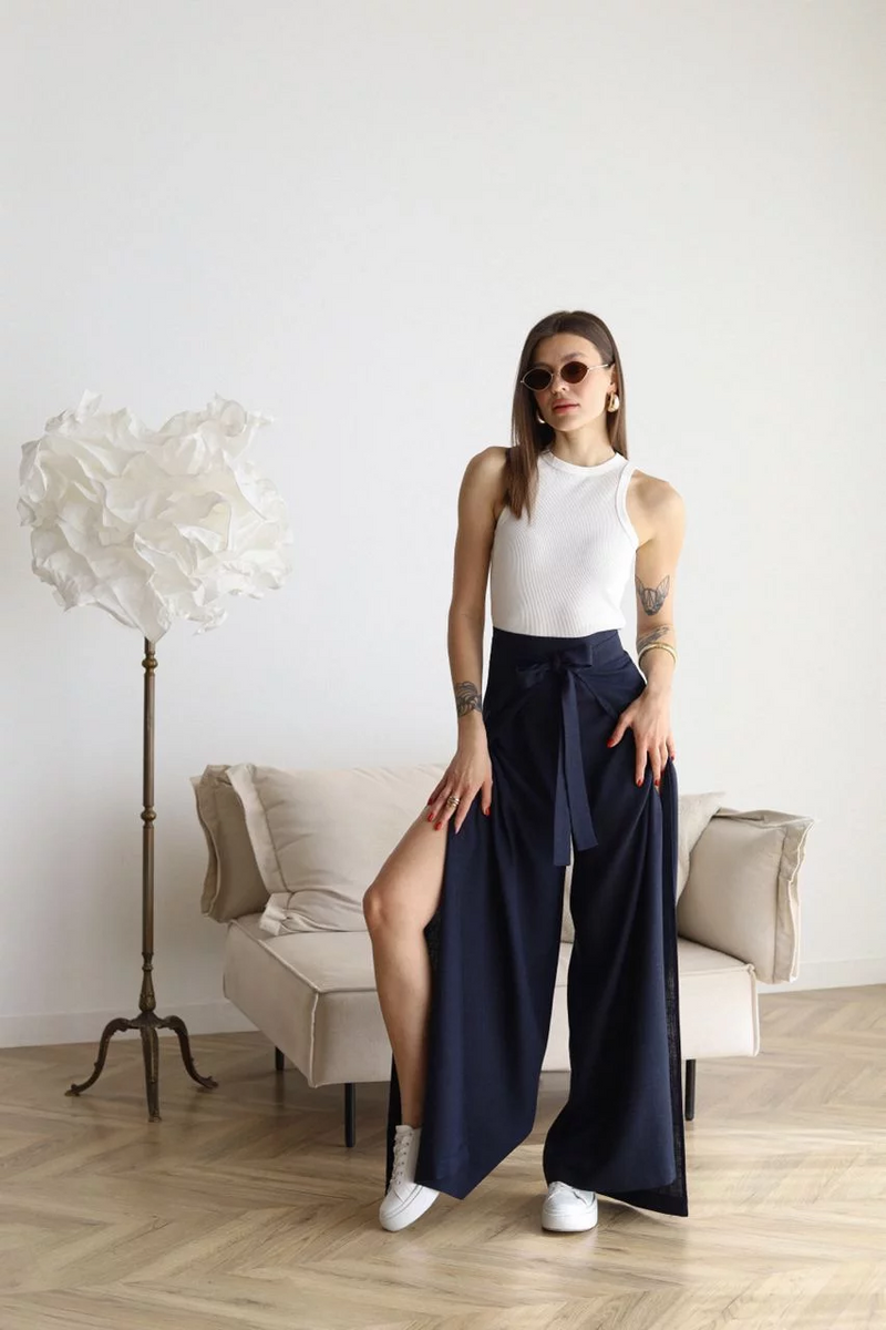 Lina™ – Weit geschnittene Leinenhose | 50% RABATT