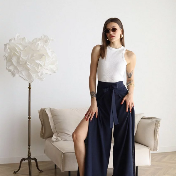 Lina™ – Weit geschnittene Leinenhose | 50% RABATT