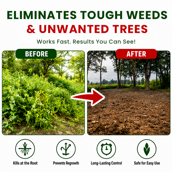 WeedLock™ | Tiefenwirksames Unkrautvernichtungspulver – Für Saubere Wege, Einfahrten & Gartenflächen