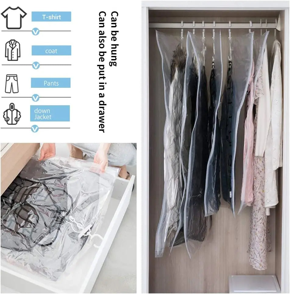 Vacuumo™ – Spare 70% Platz im Kleiderschrank!