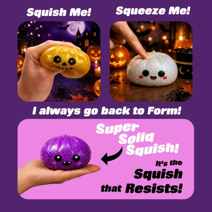 BooBun™ Halloween-Squishies – Glitzernde Überraschungsfiguren zum Drücken