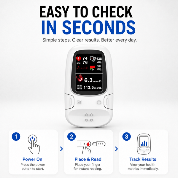 VitalSense™ Gesundheitsmonitor – Für Einfache & Berührungsfreie Messungen