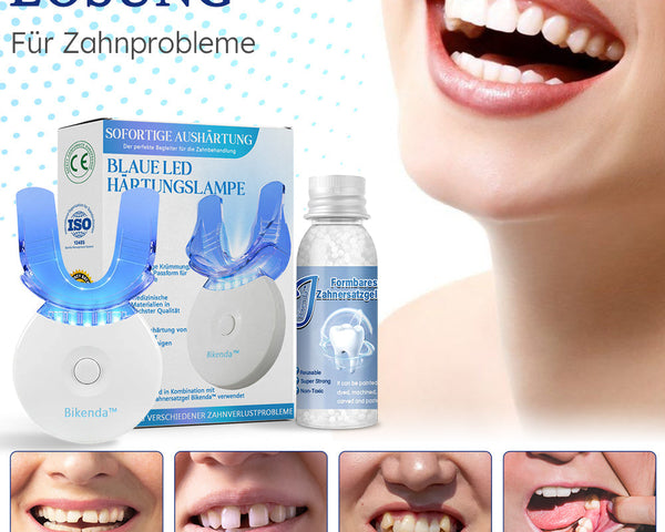 ZahnFix | LED-Härtungslampe für schnelle Zahnreparatur und Zahnersatzgel
