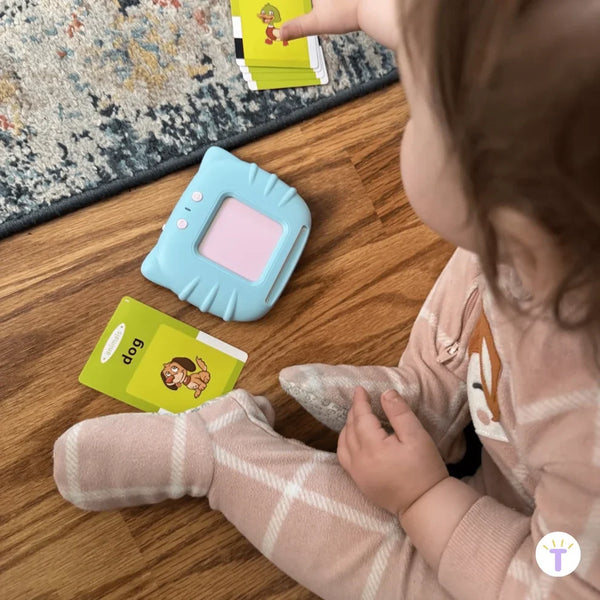 TalkiJoy™ Montessori Sprechkarten – Interaktives Lernspielzeug für erste Wörter | Spielerisch Sprache entdecken