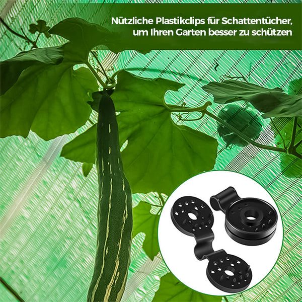 20+20 GRATIS | ShadeClips – Die einfache Lösung zur sicheren Befestigung von Schattiernetzen