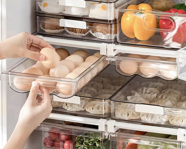 CoolSpace - Platzsparender Kühlschrank-Schubladenorganizer