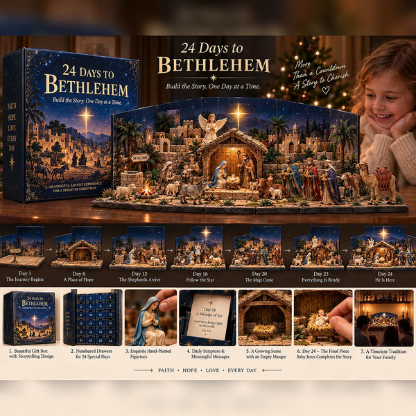 NoelTale™ Krippen-Adventskalender | 24 Tage voller Weihnachtszauber