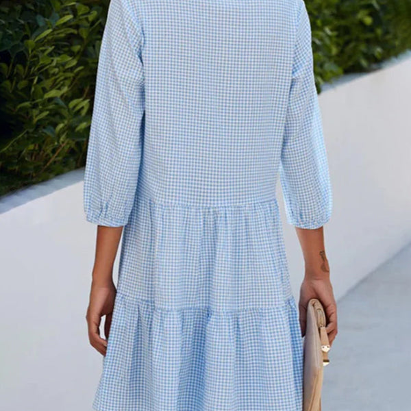 Laila™ Schönes blaues Kleid