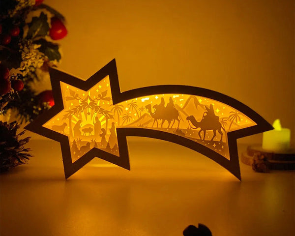 StarWood™ - LED-Weihnachtssterne aus Holz [Letzter Tag Rabatt]