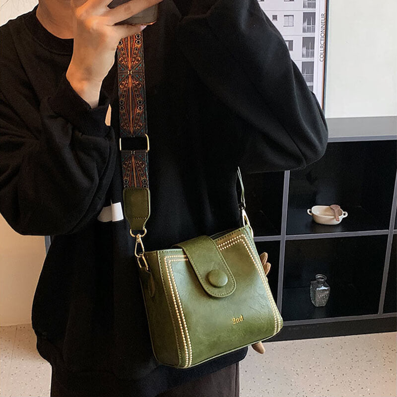 RetroCharm™ – Vintage-Mode-Tasche mit verstellbarem breiterem Schultergurt