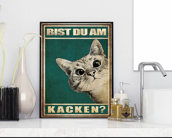 Bist Du? -  Katze Canvas