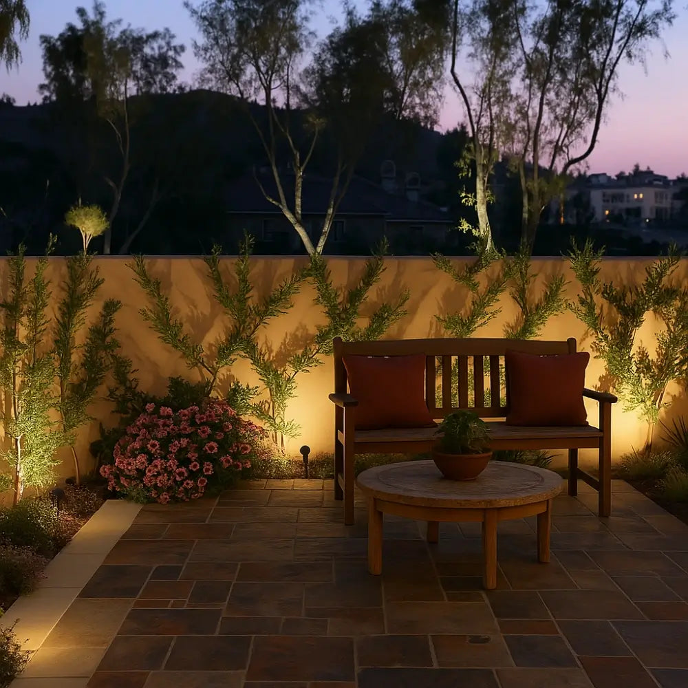 LumiViva™ Solar-Gartenstrahler | Farbige Beleuchtung & stimmungsvolle Gartenatmosphäre