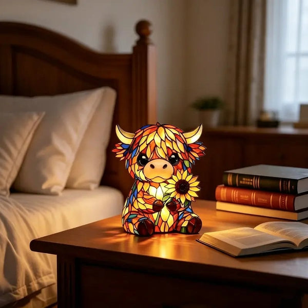 CowLuma™ | Highland-Cow LED-Nachtlicht – Warmes Licht, gemütliche Atmosphäre & verspielte Raumdeko