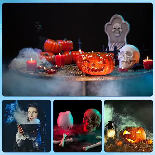 MystiGlow™ 12-LED Nebelgenerator – Farbiger Ultraschallnebel für Halloween, Deko & Wasserspiele 🎃✨