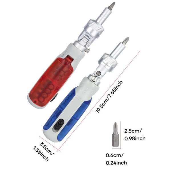 EasyScrew™ – 14-in-1 Ratschen-Schraubendreher für Haushalt & Werkstatt