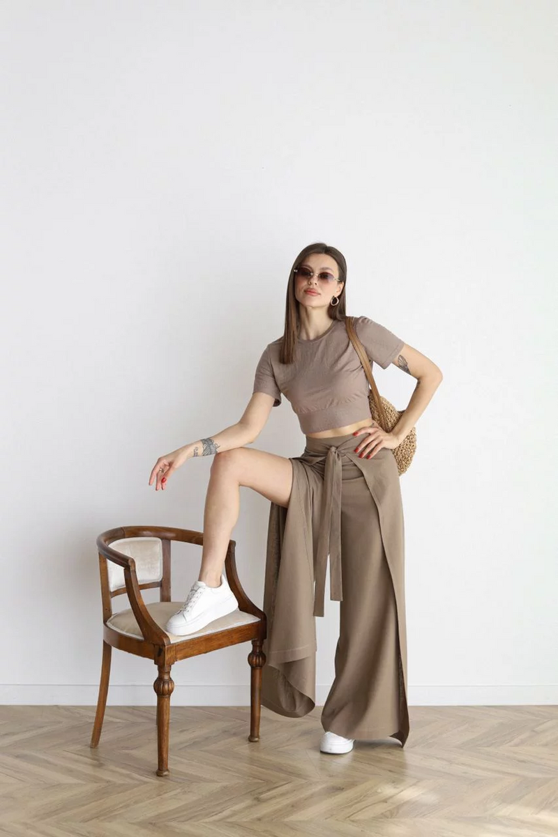 Lina™ – Weit geschnittene Leinenhose | 50% RABATT