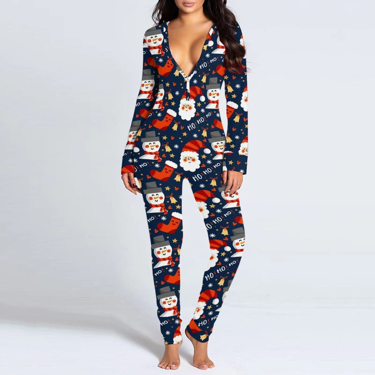 WinterGlow™ – Festlicher Jumpsuit mit Knopfleiste für Frauen