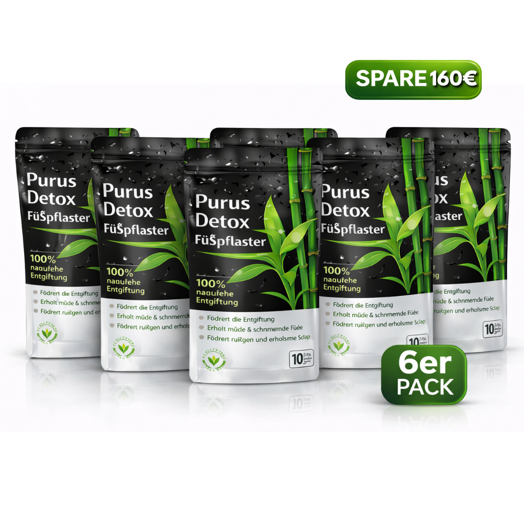 Purus Detox Fußpflaster – Sanfte Entgiftung